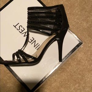 Black studs on shoes/ worn 1X